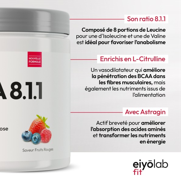 BCAA 8.1.1 HT en poudre