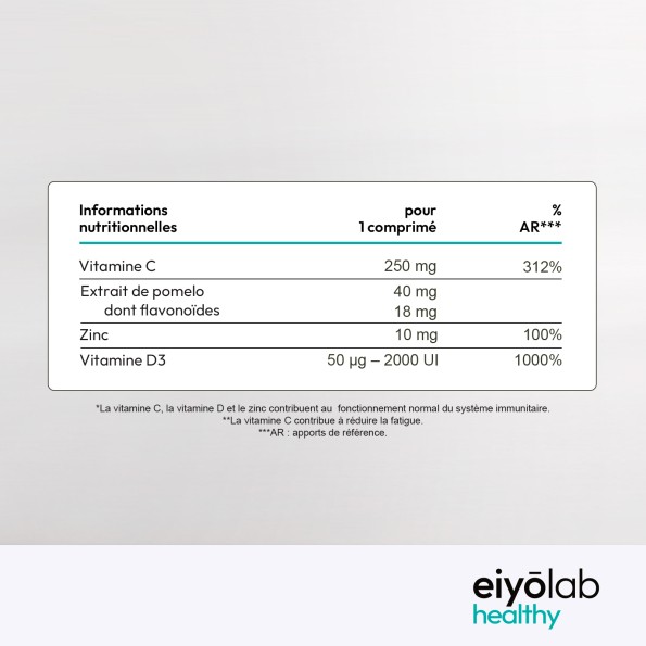 Vitamines C & D3 + zinc