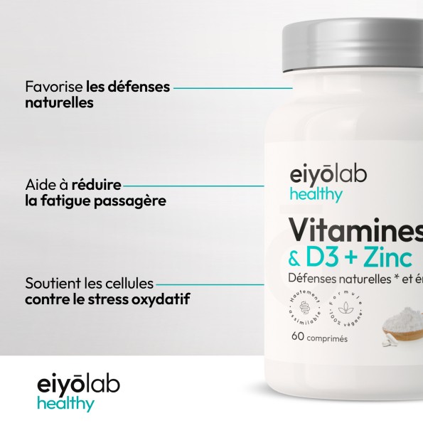 Vitamines C & D3 + zinc